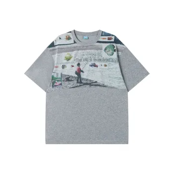 Crying Center T Shirts Unisex Light Heather Gray