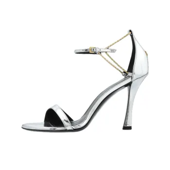 Givenchy One Strap Sandals 11cm Women's Silver