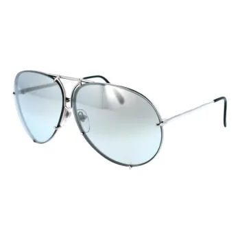 PORSCHE DESIGN Metal Aviator Sunglasses Men's Silver