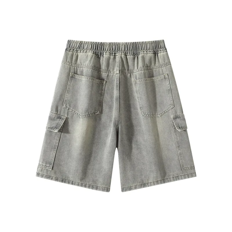 Qnxeey Denim Shorts Unisex-9