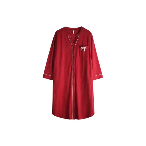 Xuan Liang Nightgown Women's Gift Box Set Maroon