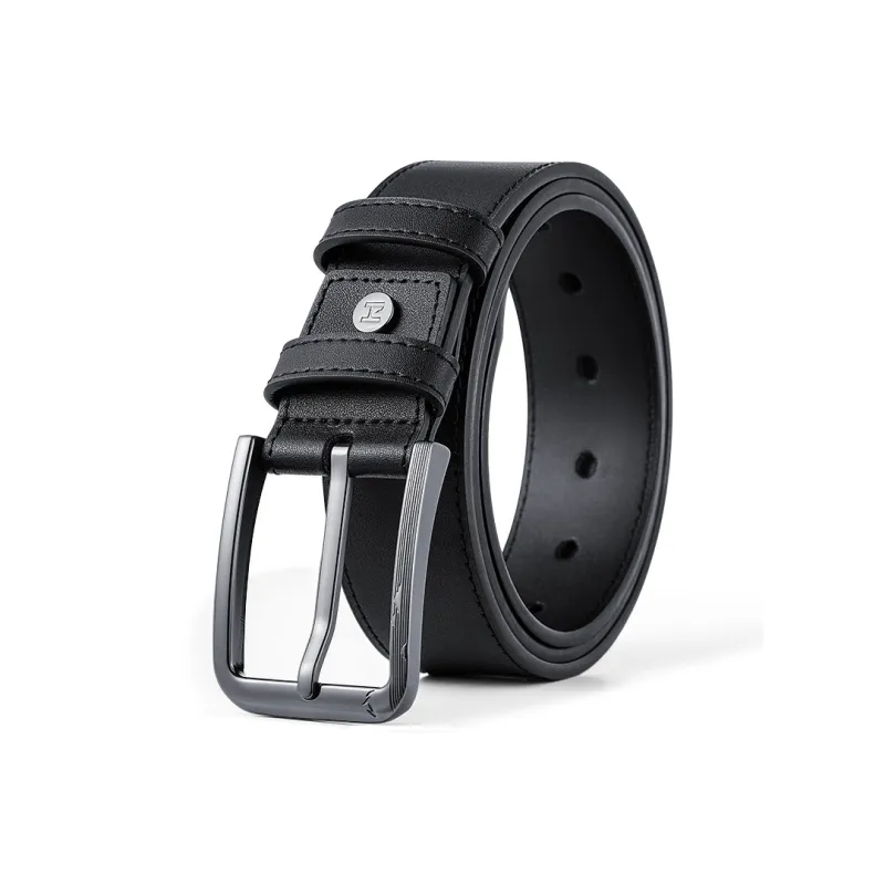 HLA Split Cow Leather Belts Men's 3.75cm-0