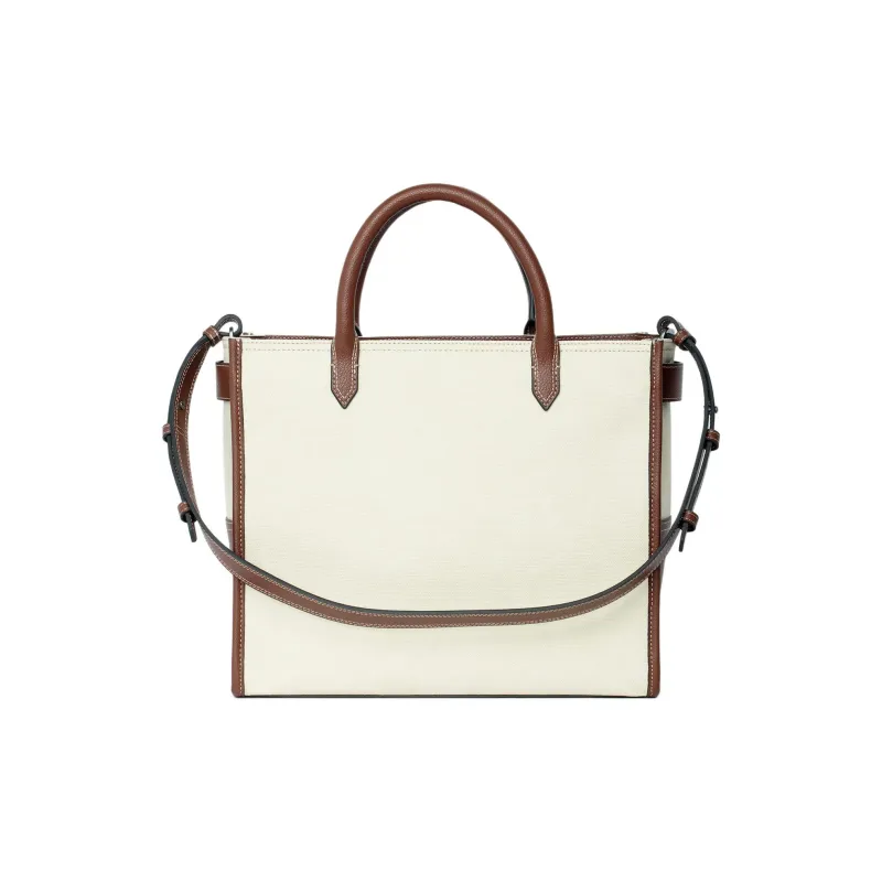 Zadig & Voltaire Cotton Tote Bag, Shopping Bag, Shoulder Bag, Crossbody Bag, Handbag Women's Shimmery White-4