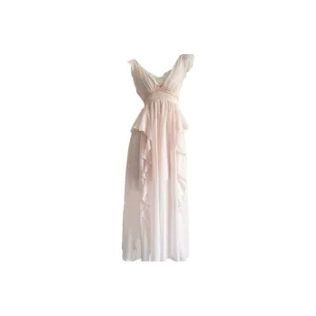 TIBINB Slip Dresses Women's Nude Pink
