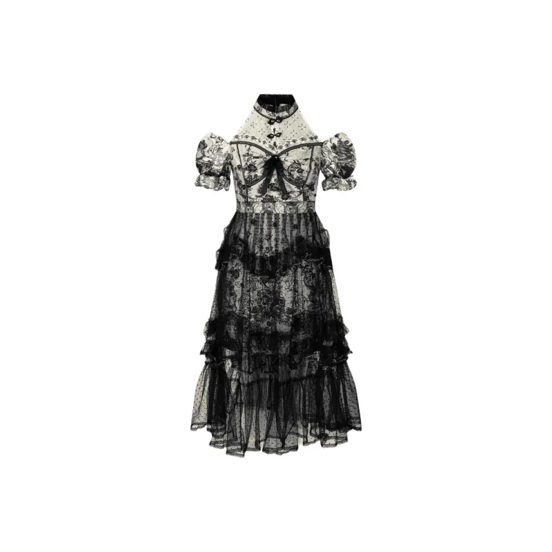 LULUALWAYS Short Sleeved Dress Women's-0