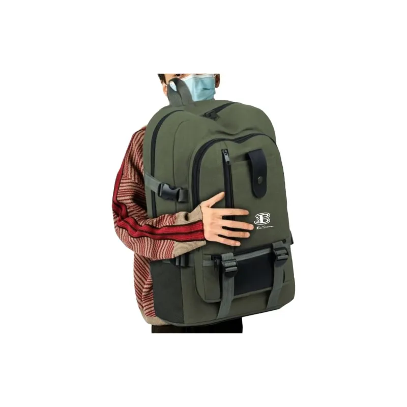 BEN SHERMAN Canvas Backpack Unisex Multicolor-3