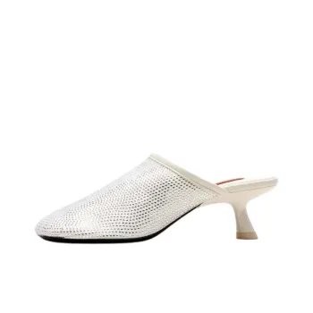 SIMON MILLER Abrasion Resistant Closed Toe Slippers Women's White