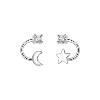 CENTURY&KINDLE 999 Fine Silver Stud Earrings Women's