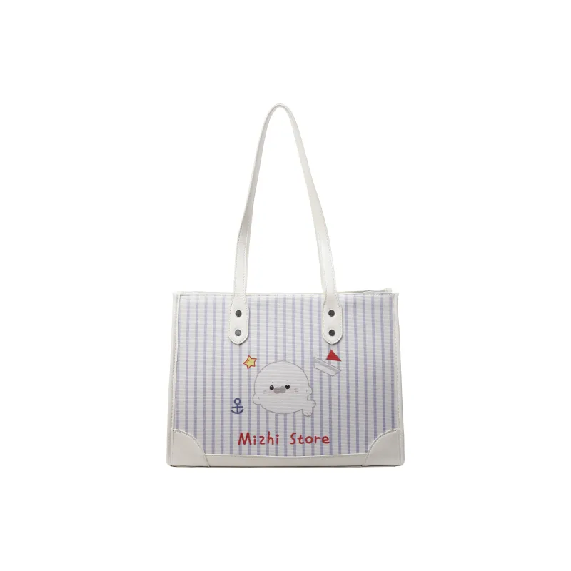 FCTOSSR Composite Cloth Tote Bag, Shopping Bag, Shoulder Bag Regular Women's White/Yellow/Pink-0