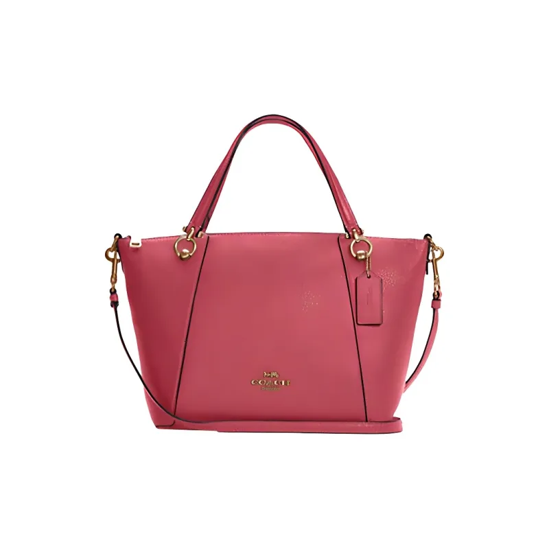 COACH Kacey Leather Shoulder Bag, Crossbody Bag, Dumpling Bag, Handbag Trumpets Women's Watermelon Red-0