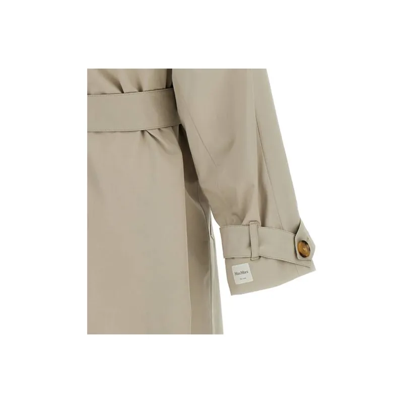 MaxMara Strench Double Breasted Belted Coat-4