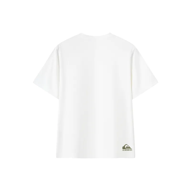 Quiksilver T Shirt Unisex Black White Gray-5