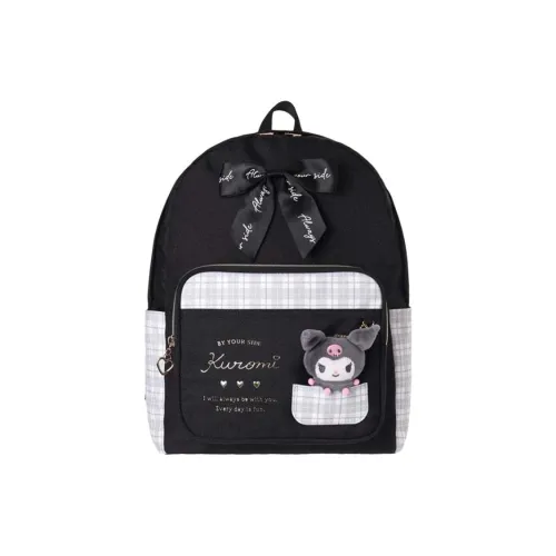 Sanrio Synthetic Leather Backpack Women's Black
