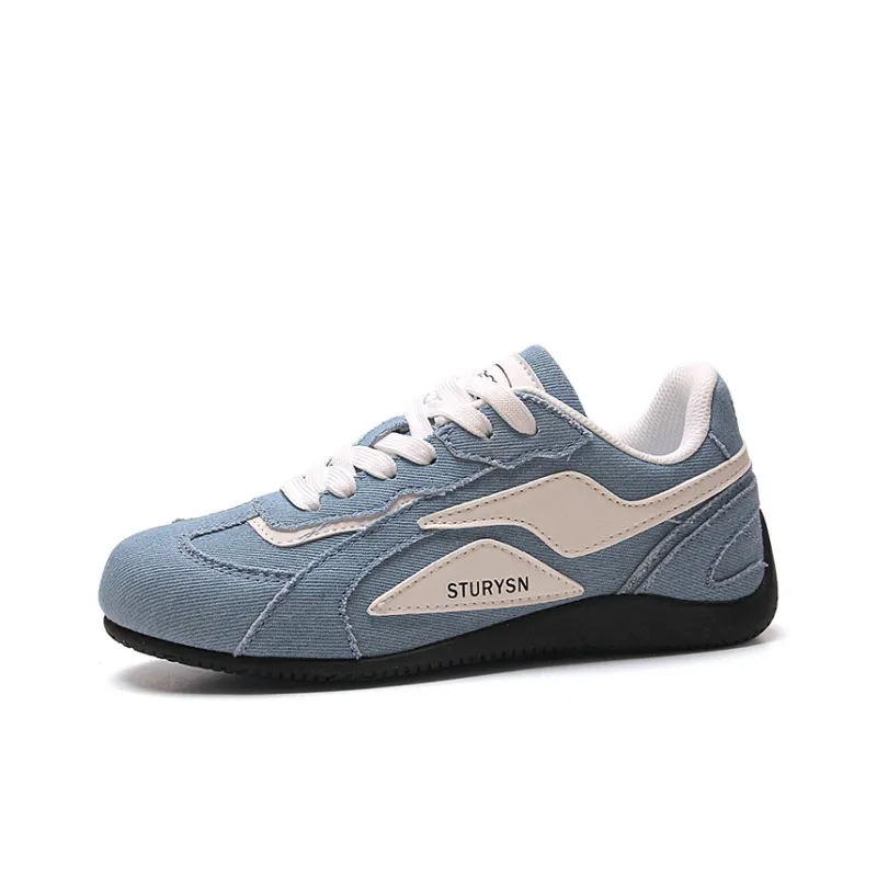 STUR YSN Low Top Skateboard Shoes Unisex Denim Blue-0