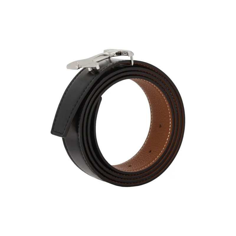 HERMES Panache Calfskin Leather Belts Men's 3.2cm-1