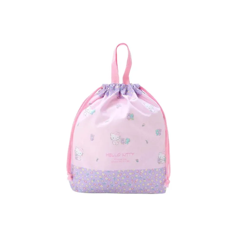 Sanrio Hello Kitty Polyester Cotton Blend Handbag Women's Pink-2