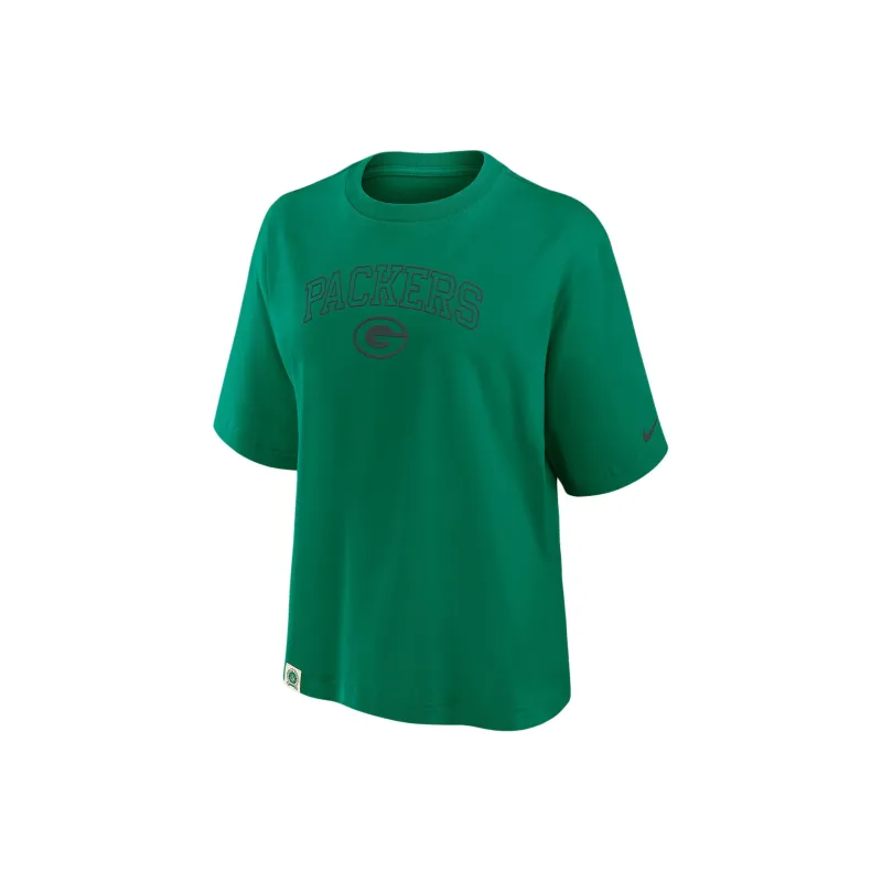 Nike Green Bay Packers Arch Boxy Women's Nike Nfl T Shirt-0