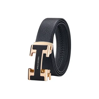 POLOMEISDO Top Grain Cow Leather Men's Belt Box Men's 3.5cm