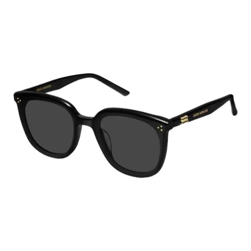 GENTLE MONSTER Plate Frame Round Sunglasses Unisex Black