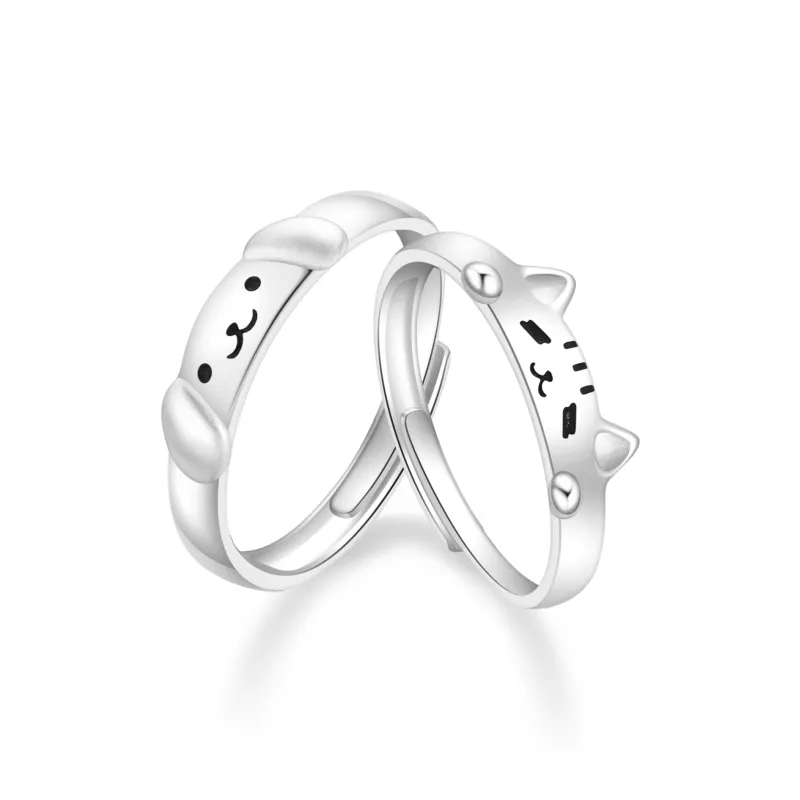 Lao Feng Xiang S925 Silver Rings Unisex-1