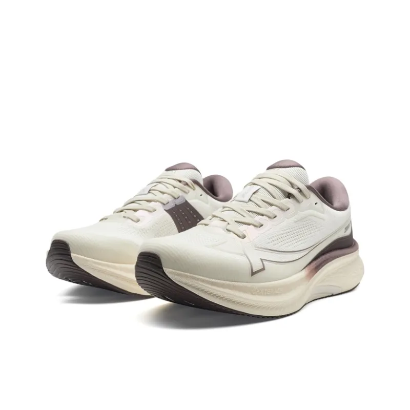 XTEP 2000km PLUS Running Shoes Men Low Top Off White Gray, Cool Tea Brown-2