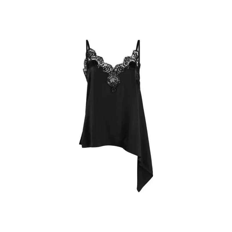 DSQUARED 2 Chantilly lace Asymmetric Top-0