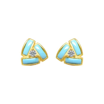 MARY WINDSOR Turquoises Stud Earrings Women's