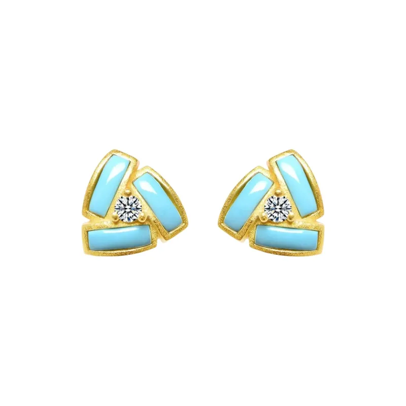 MARY WINDSOR Turquoises Stud Earrings Women's-0