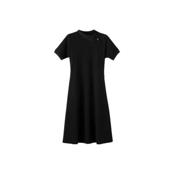 Late White Short Sleeved Dress Women's