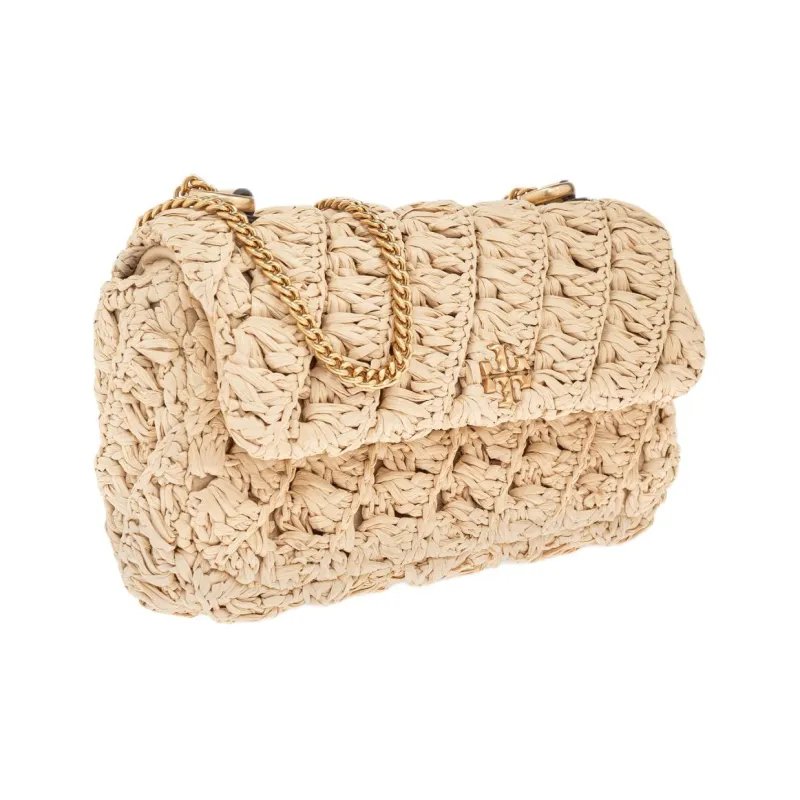 TORY BURCH Kira Raffia Crossbody Bag, Shoulder Bag Mini Women's Natural-1