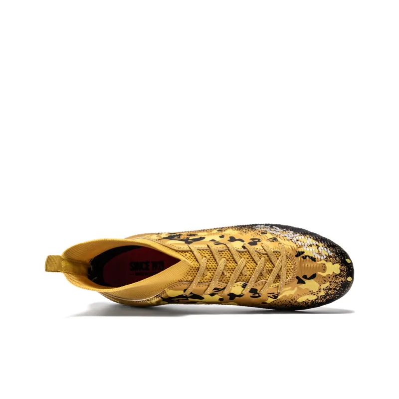 Binary FG Firm Ground Shock Absorbers With Slip Resistant And Abrasion Resistant Properties Soccer Shoes Unisex Gold-2