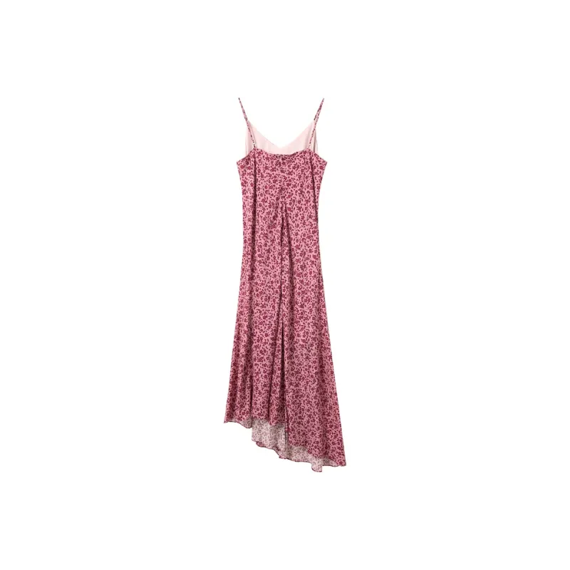 3COLOUR Slip Dresses Women's Rose Red Floral-1