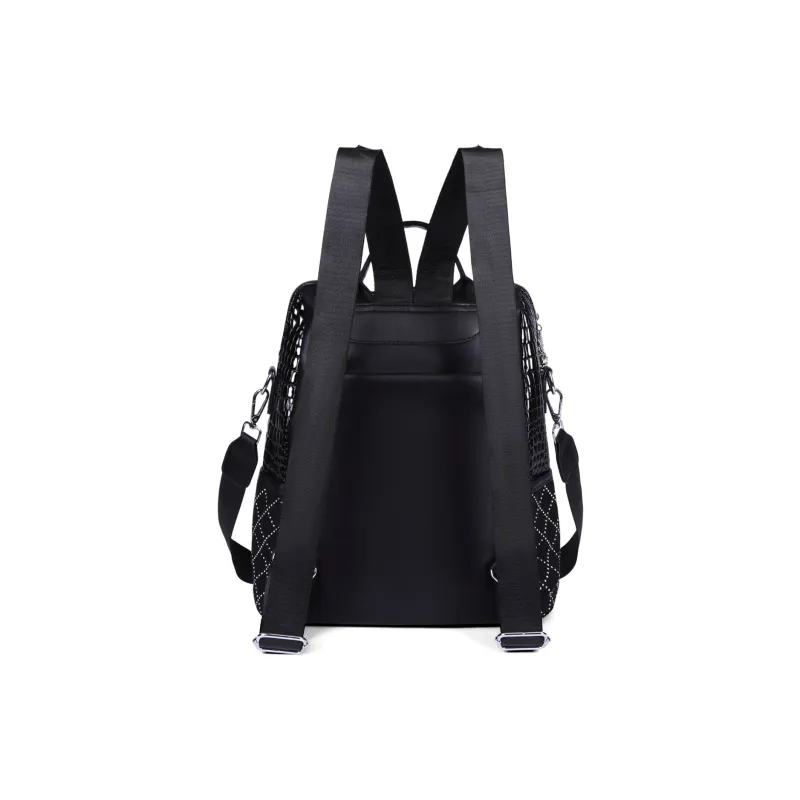 Kewuku PU Backpack Women's Black-2