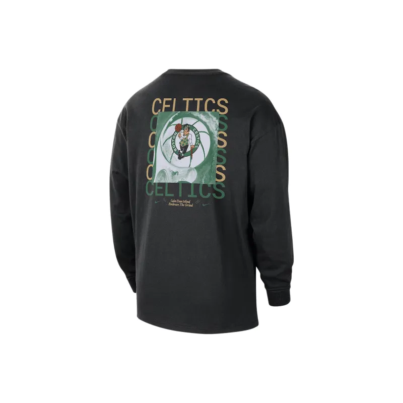 Nike Boston Celtics Courtside Men's Nike Nba Max90 Long Sleeve T Shirt-1