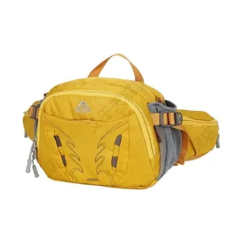 AIONE Nylon Fabric Fanny Pack Unisex Stripes Yellow