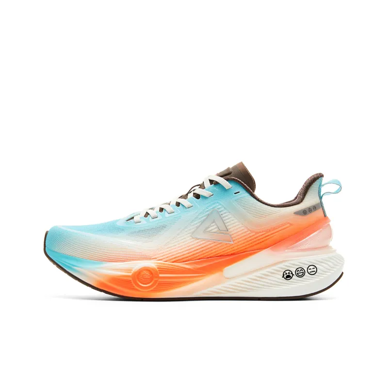 PEAK Taichi 7.0 PRO Running Shoes Men Low Top Blue Neon Orange-0