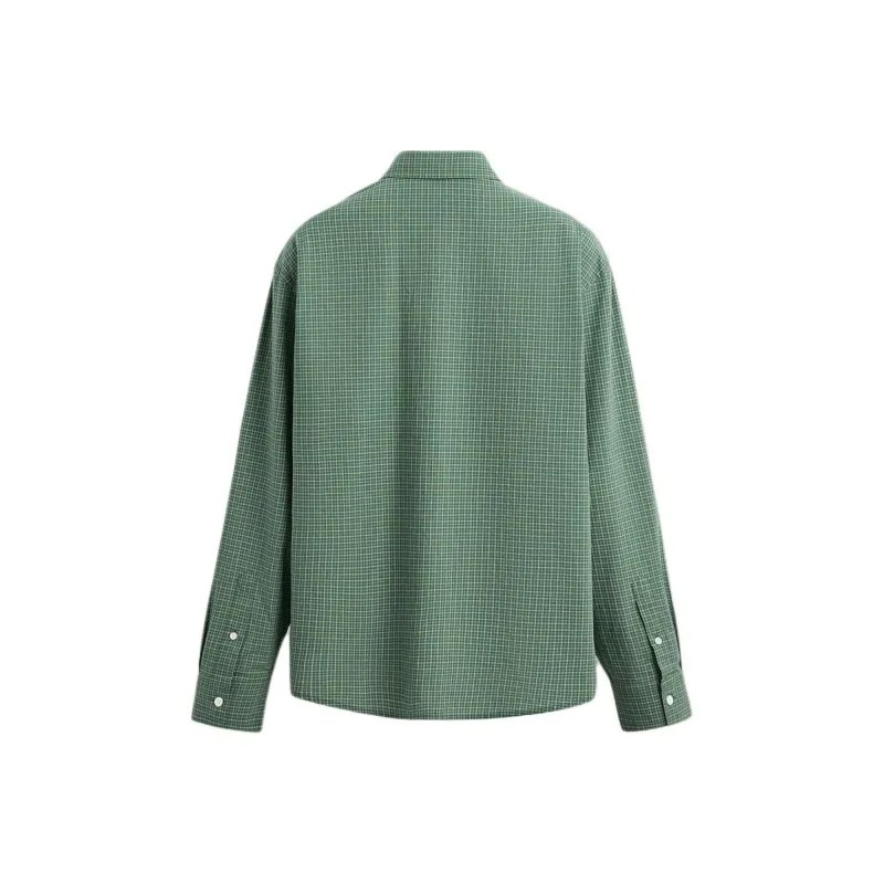 ZARA Shirts Men Zebra Print Green-1