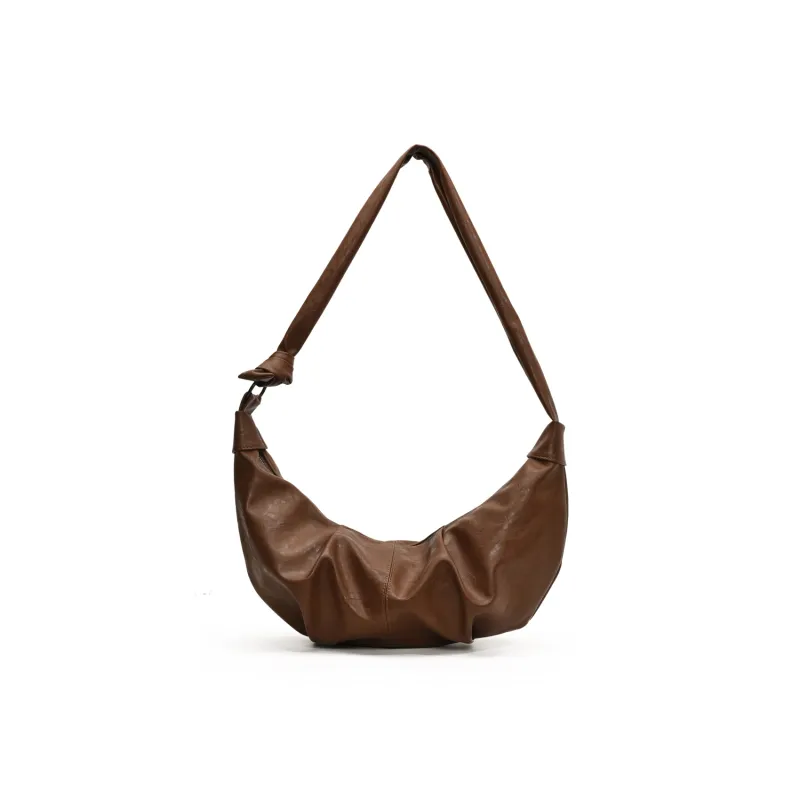 RIVMIND PU Dumpling Bag, Crossbody Bag, Shoulder Bag Women's Black/Khaki/Coffee/Brown-16