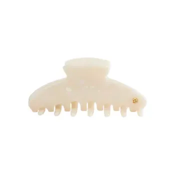 EVITA PERONI Acetate Plate Hair Clips Women's White