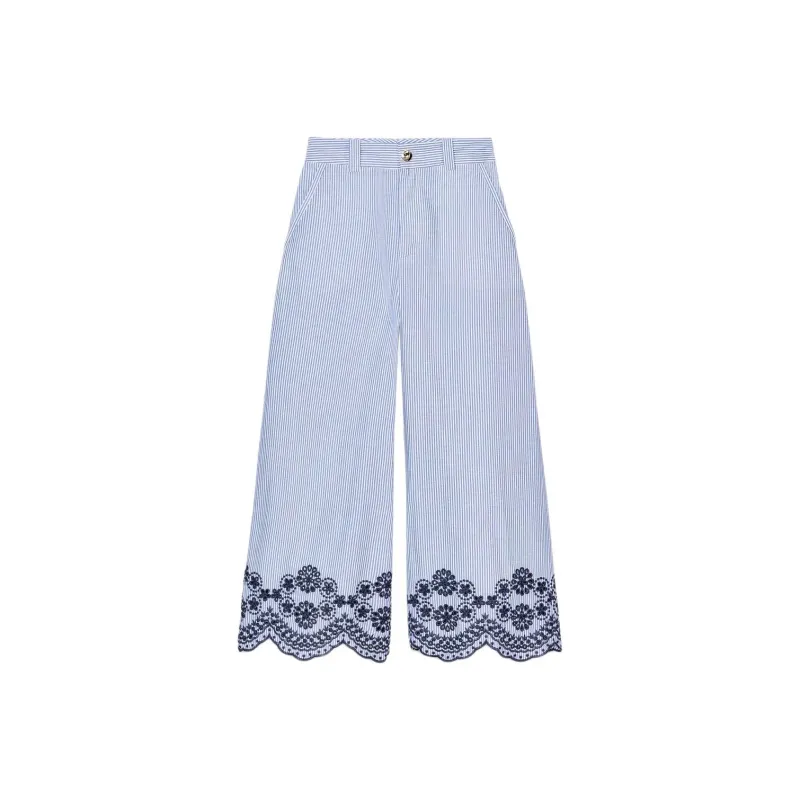 ZARA Casual Pants Women's Blue/Indigo-1
