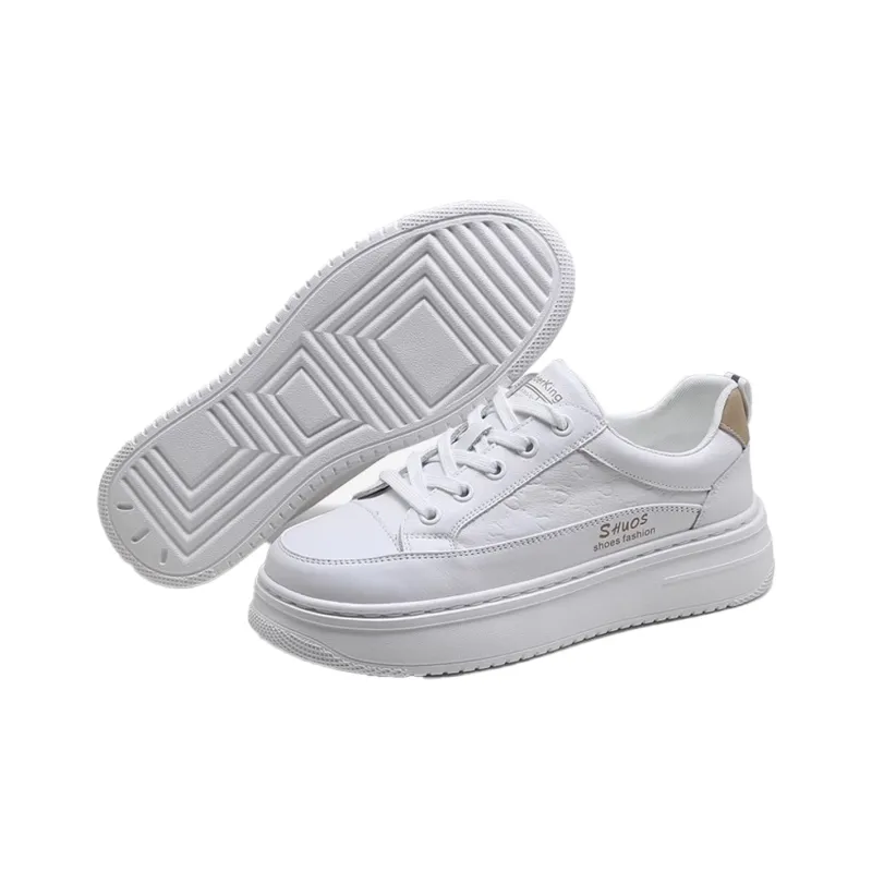 Spider King Anti Slip Wear Resistant Low Top Skateboard Shoes Women's Khaki-2