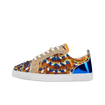 CL Louis Junior No Limit Gaagal Low Top Skateboard Shoes Men's Gold