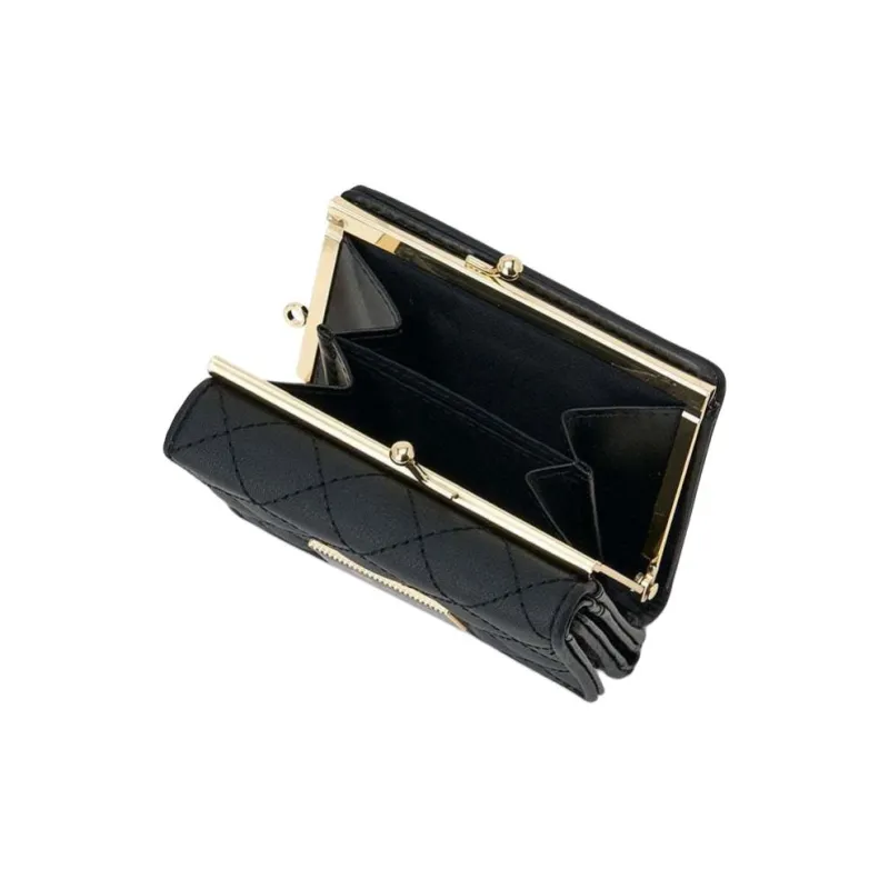 Sanrio Leather Wallet Women's Black-1