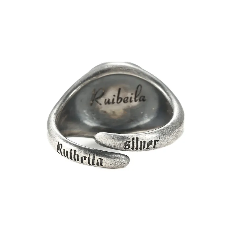 Ruibeila 925 Sterling Silver Rings Men's-5