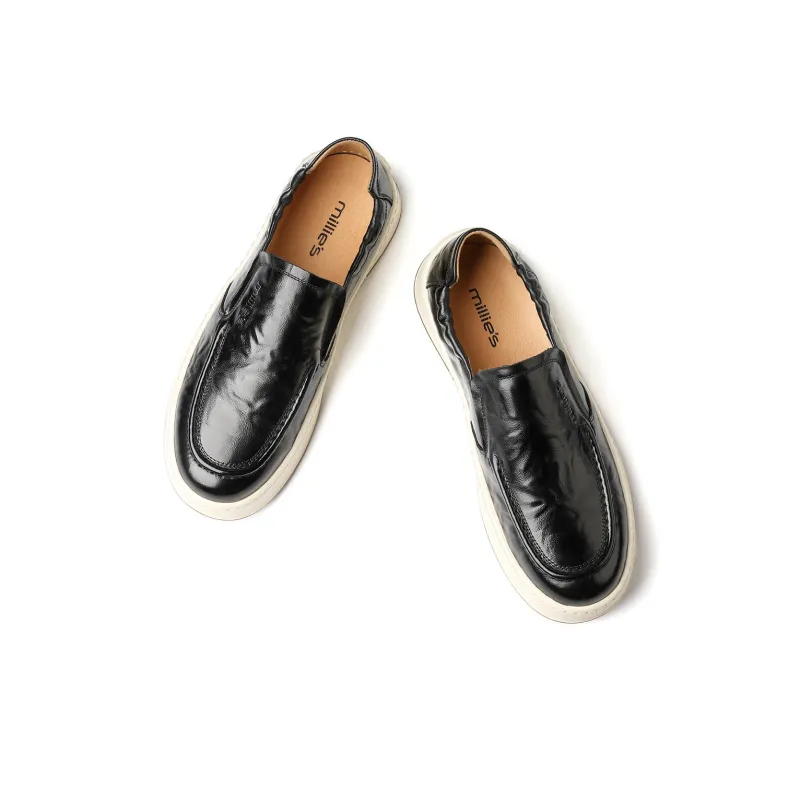 Millies Men's Casual Shoes Men Low Top Black/Brown-3