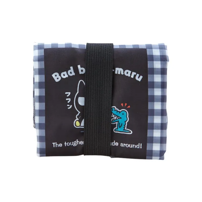 Sanrio Cool Penguins Polyester Tote Bag, Shopping Bag, Handbag Trumpets Women's Gray Blue-2