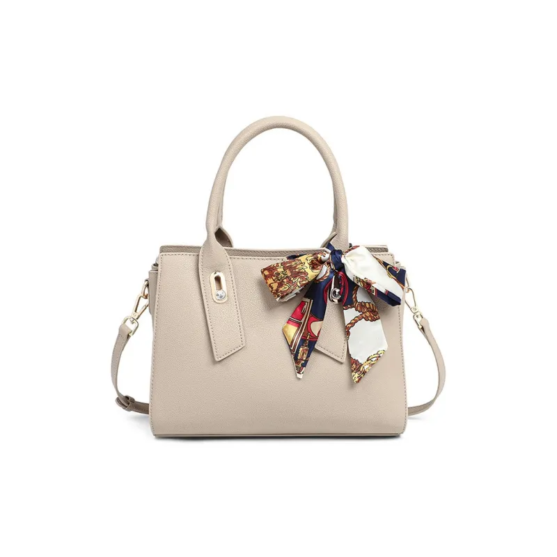 CNNCOO Cow Leather Shoulder Bag, Crossbody Bag, Handbag Regular Women's Creamy Apricot-5