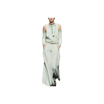 CHANEL Jumpsuits Women's Light Green