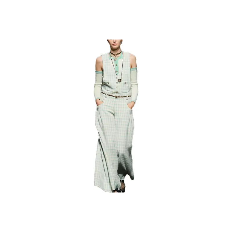 CHANEL Jumpsuits Women's Light Green-0