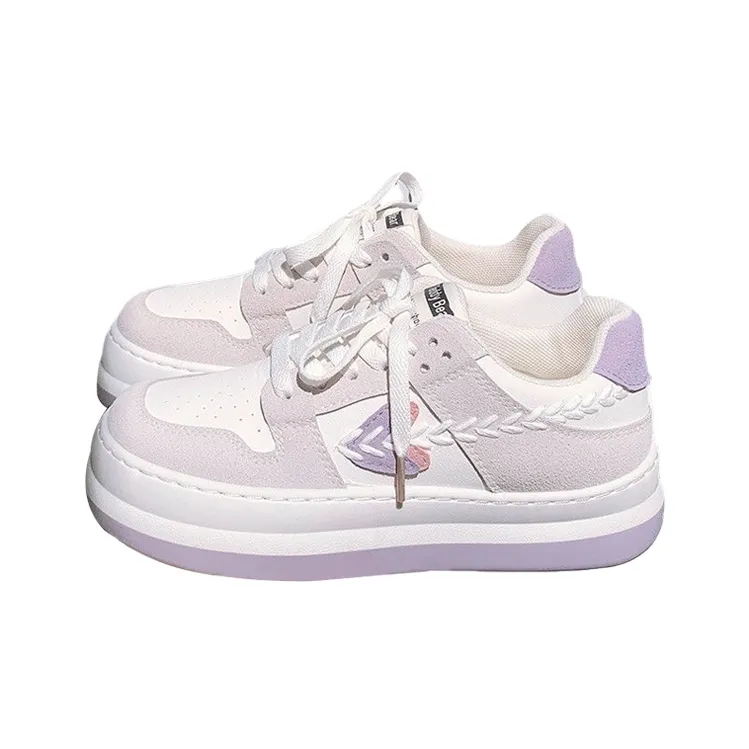 WJA Slip Resistant Shock Absorbers With Abrasion Resistant Properties Low Top Skateboard Shoes Women's-4